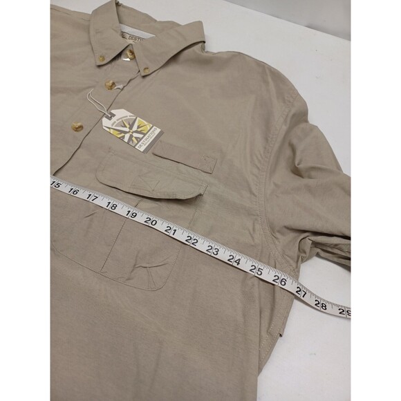 Destinations Indesigns Global Camp Stewart vented Roll Tab shirt  Khaki Sz XL - Picture 7 of 11